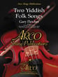 Two Yiddish Folk Songs Orchestra sheet music cover